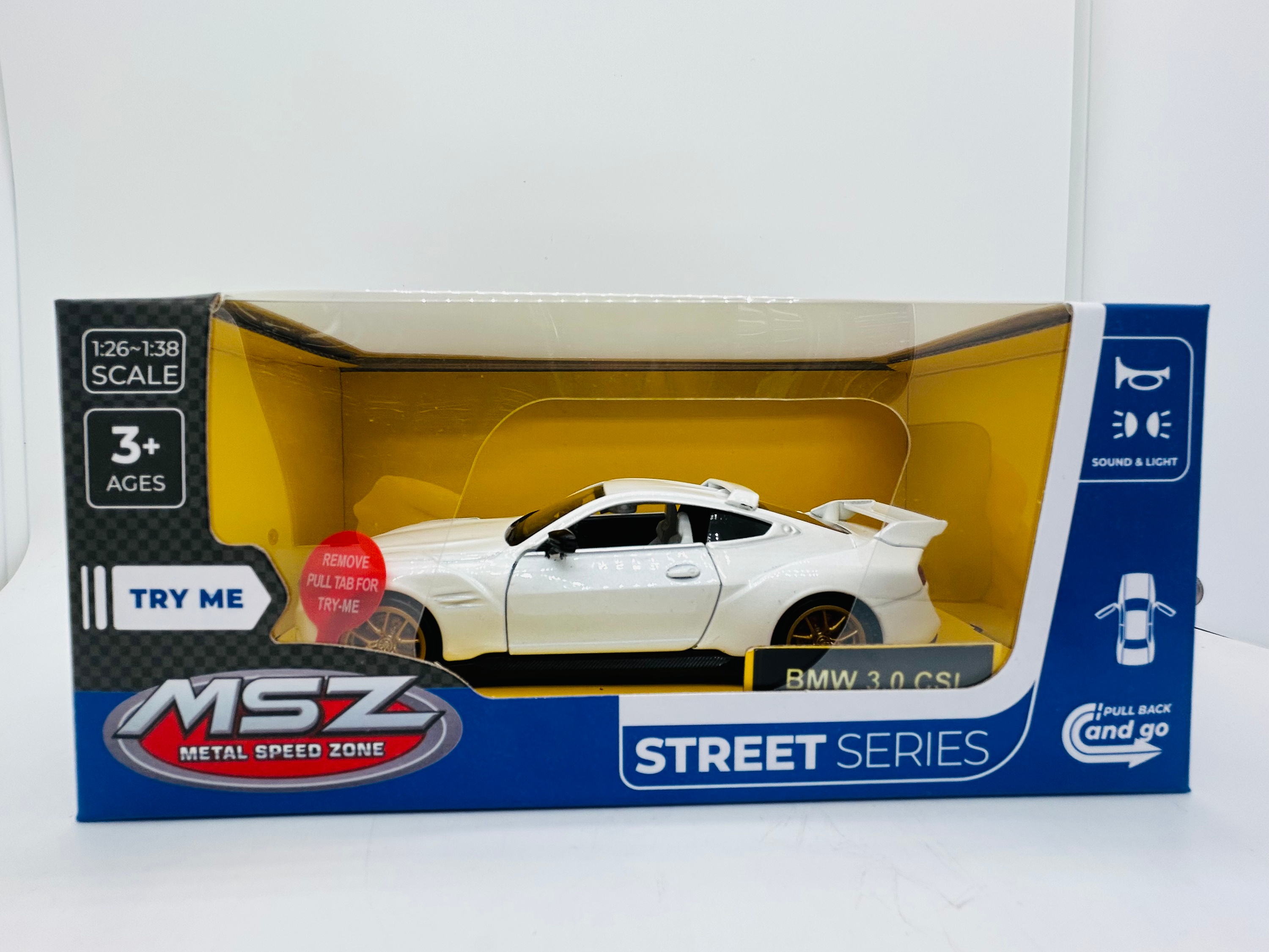 MSZ metallist mudelauto BMW 3.0 CSL(G82), skaala 1:32