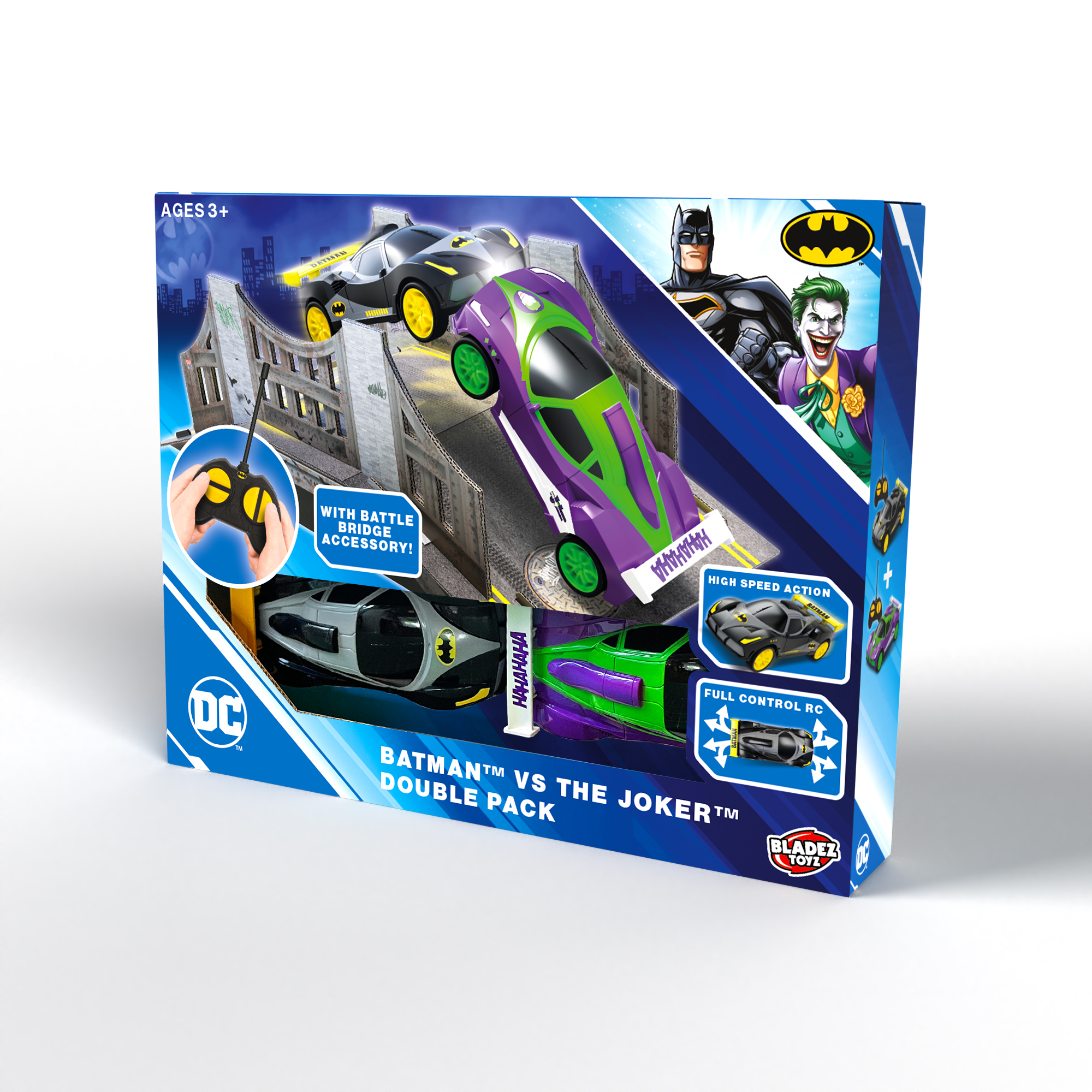 Batman vs The Joker radio control cars 2pcs set, scale 1:28