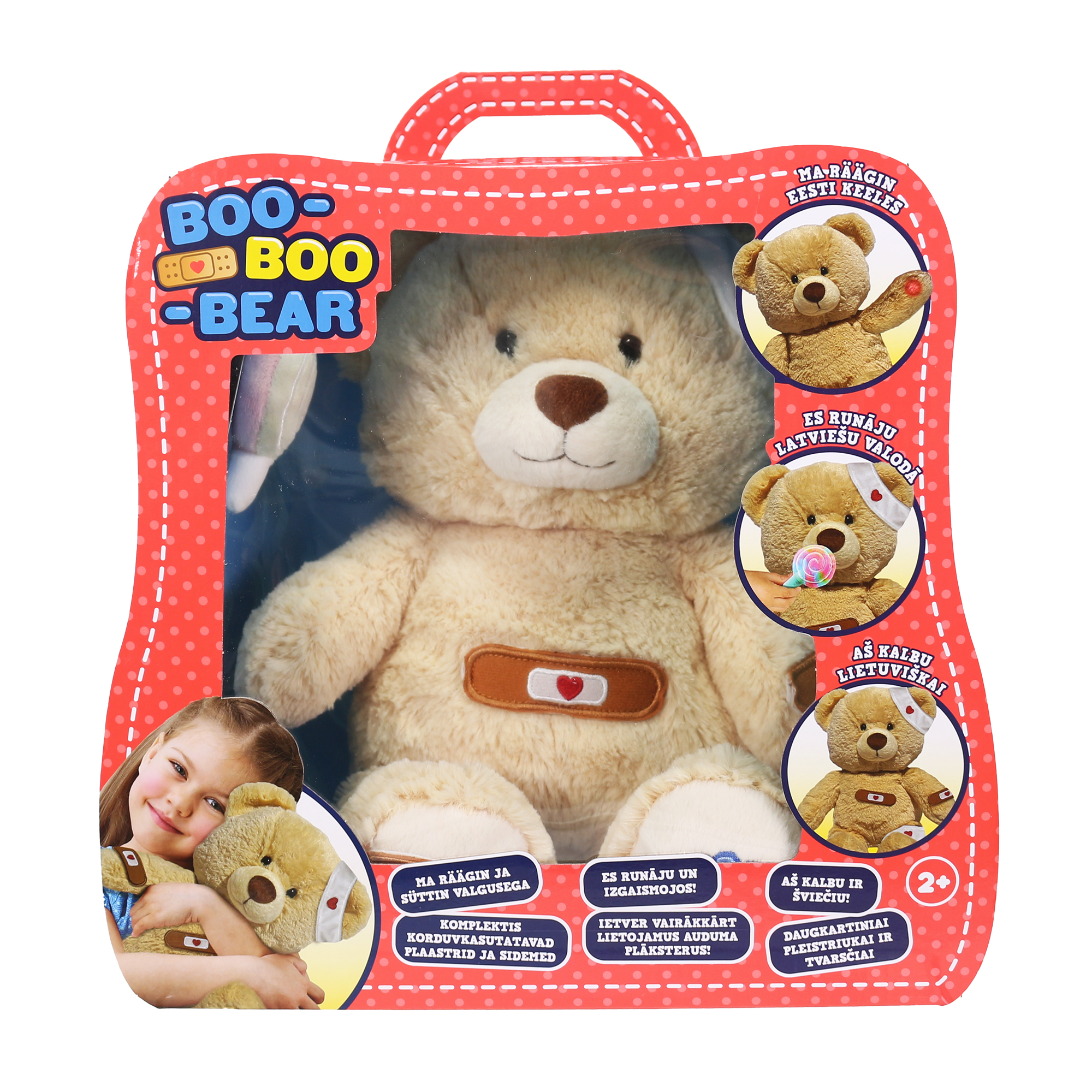 BOO-BOO BEAR Interactive toy bear (Speaks Estonian / Latvian / Lithuanian)