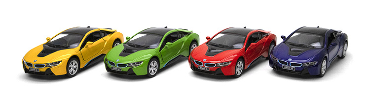 KINSMART automobilis BMW I8, 12 cm