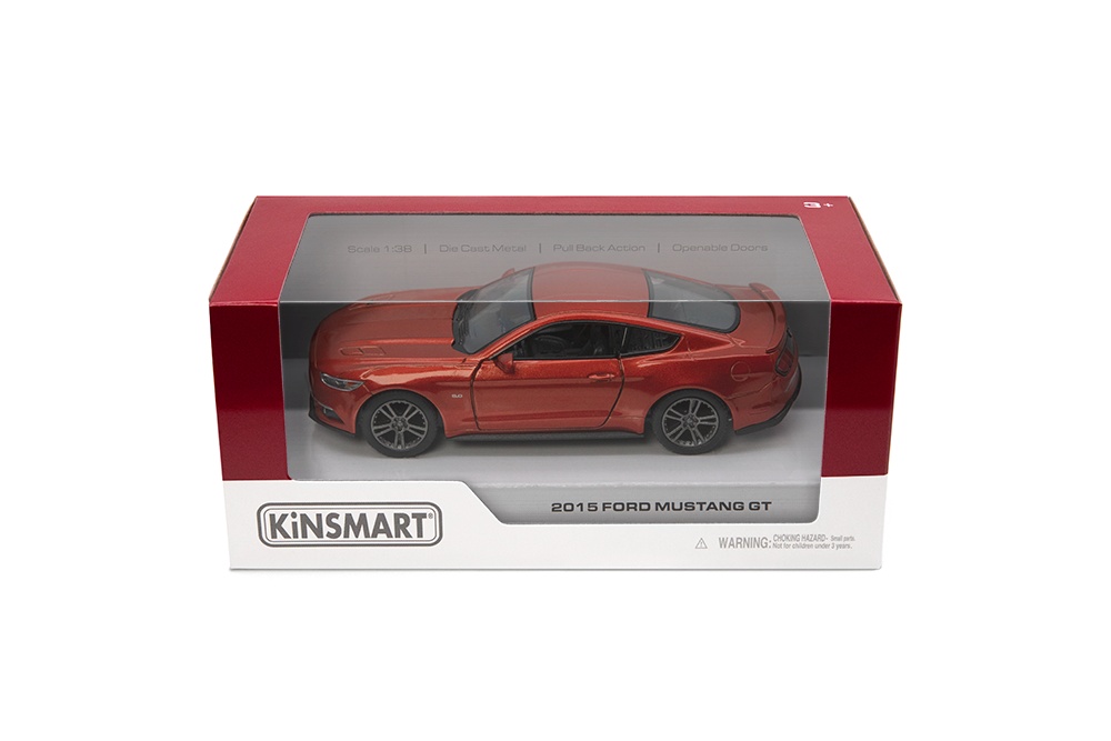 KINSMART Automobilio modelis 2015 Ford Mustang GT, scale 1:38