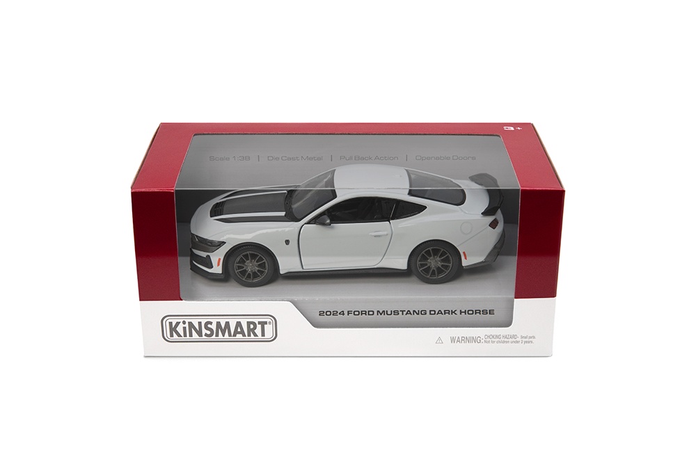 KINSMART Miniatūrais modelis 2024 Ford Mustang Dark Horse, scale 1:38