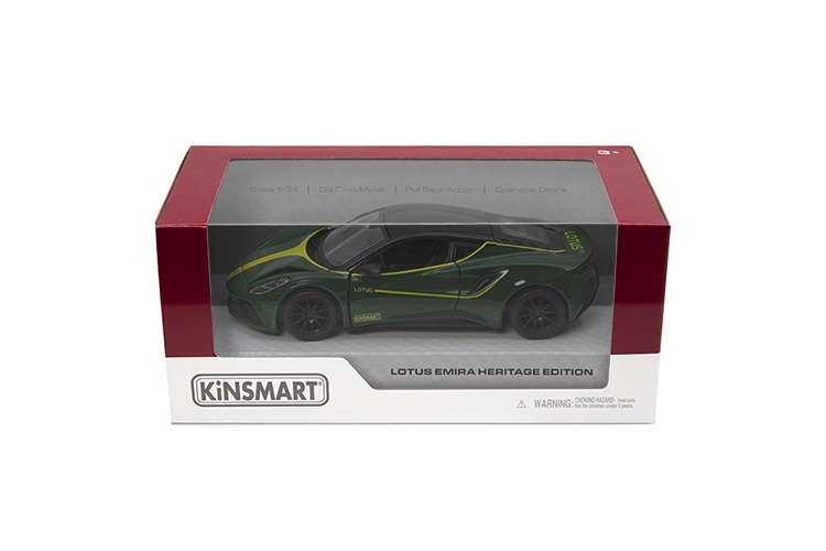 KINSMART Die-cast model Lotus Emira (Heritage Edition), scale 1:34