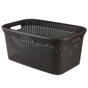 LAUNDRY BASKET RATTAN  45L  -BRN210-