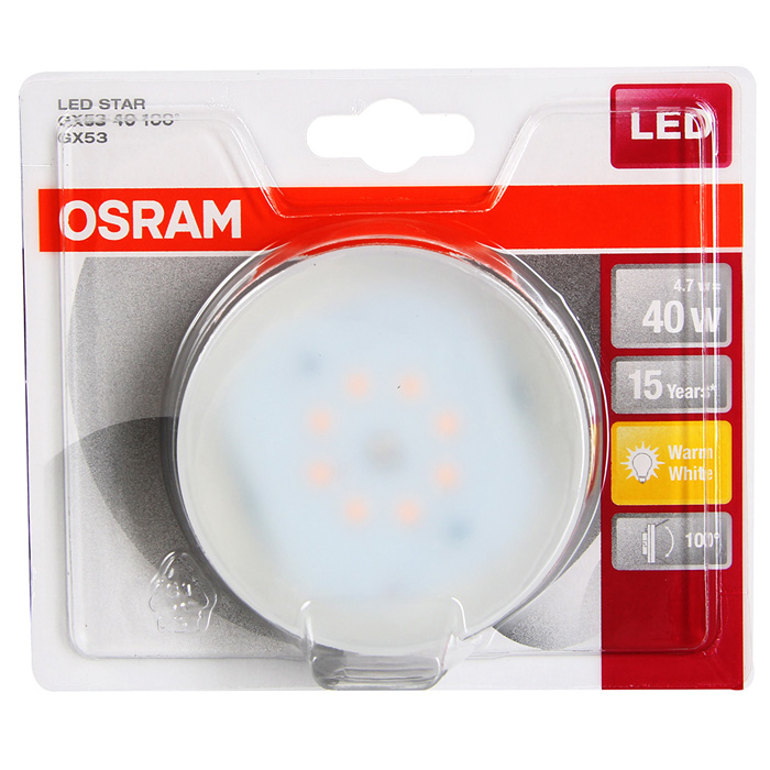 LSGX5340120 6W/827 230V GX53 OSRAM