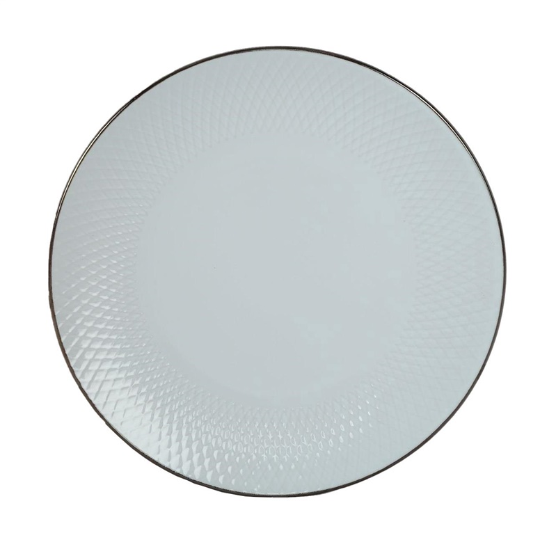 27.2CM DINNER PLATE RHOMBUS WHITE