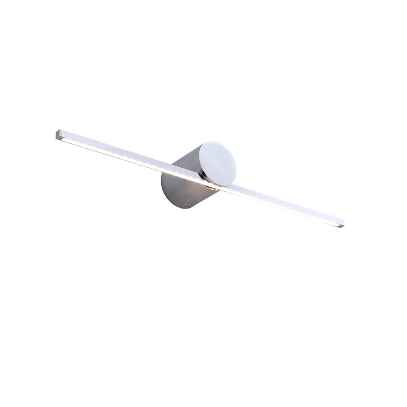 WALL LED LIGHT MODERN SLIM M IP44 CHROME