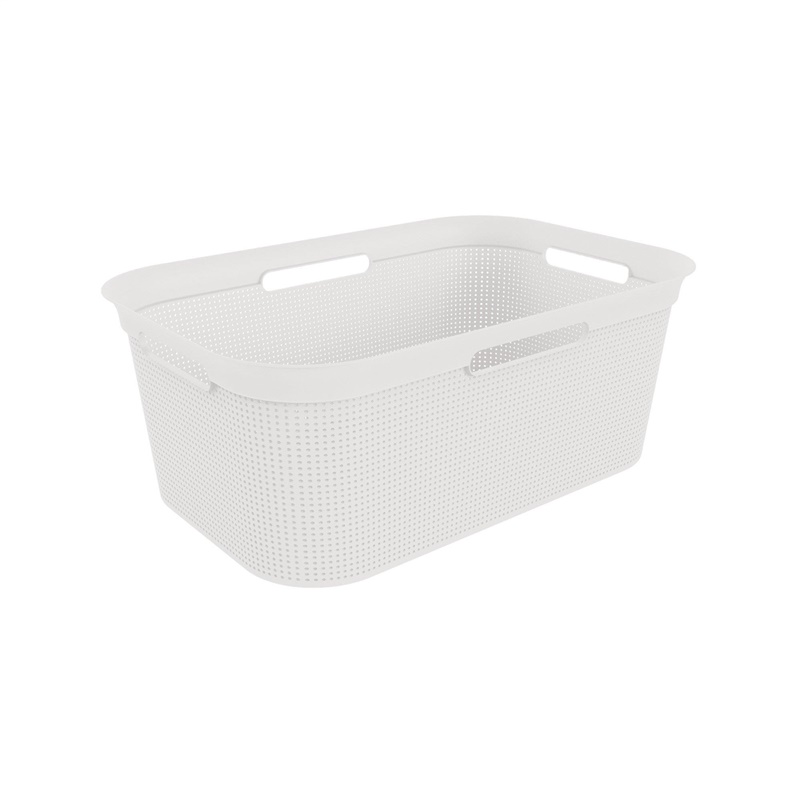 BASKET LAUNDRY BRISEN 41L WHITE COLOR