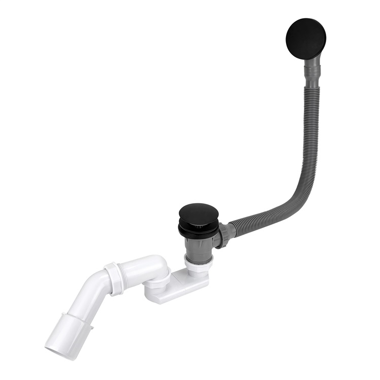 BATH SIPHON CLICK-CLAC TOP BLACK MATT