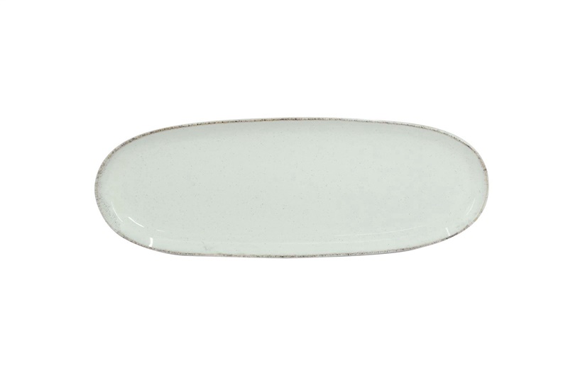 OVAL PLATE DOMOLETTI SESAM DOTS 35.6CM