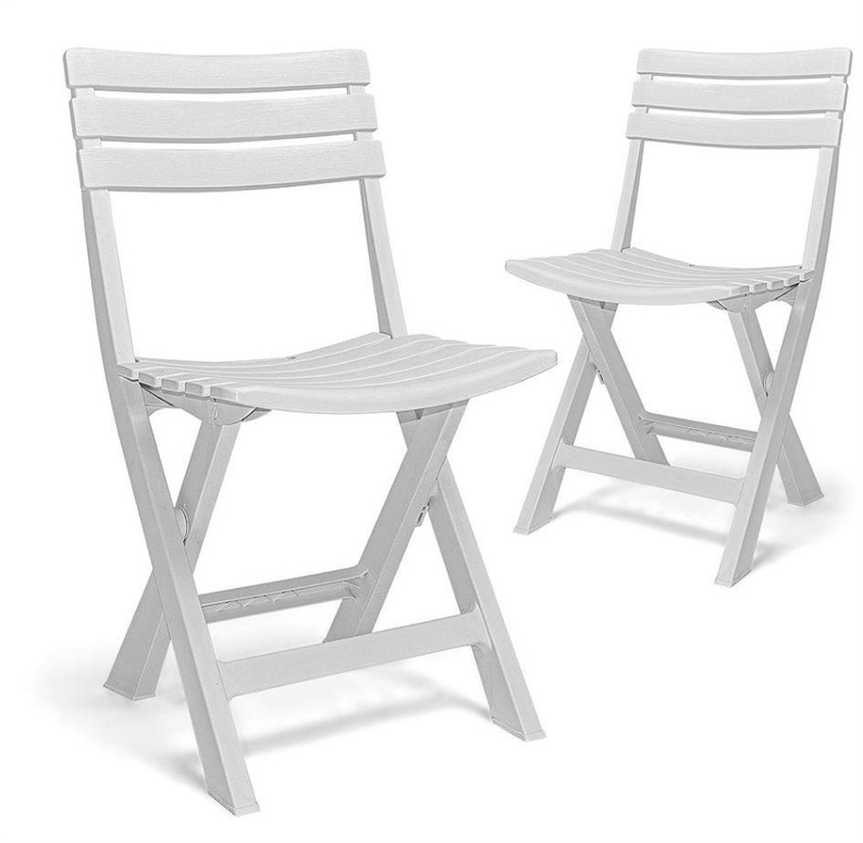 GARDEN CHAIR BIRKI WHITE 44X41X78CM