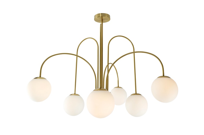 PENDANT LIGHT KAFF 6XE27 GOLD