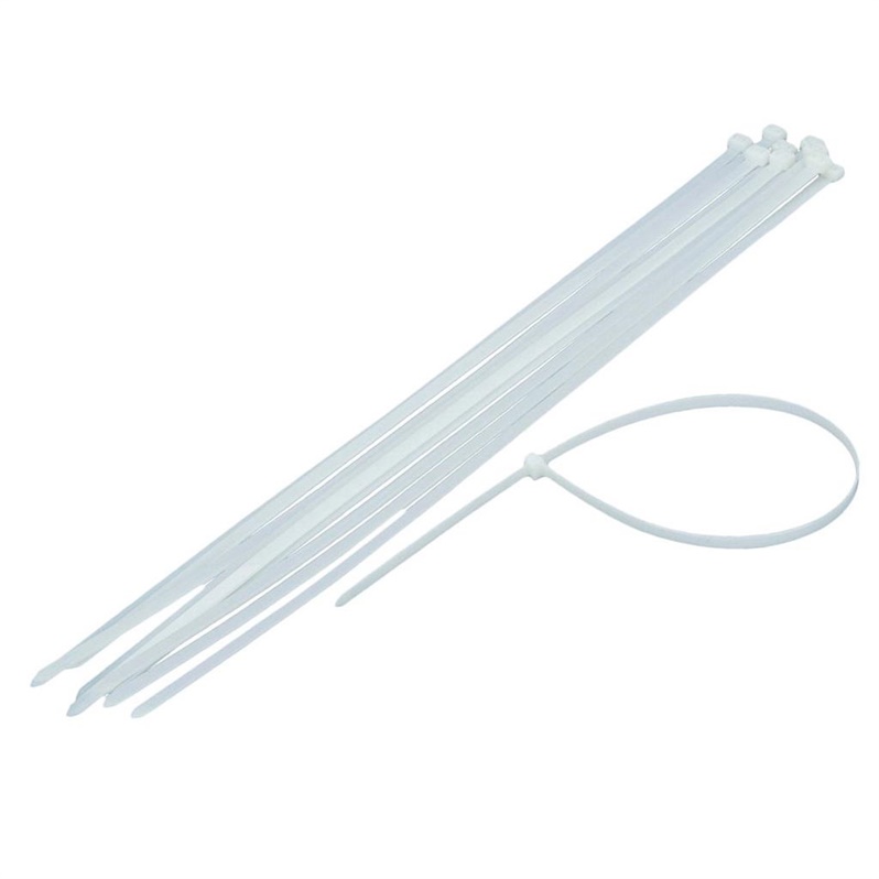 CABLE TIES 4.5X200MM 100PCS WHITE