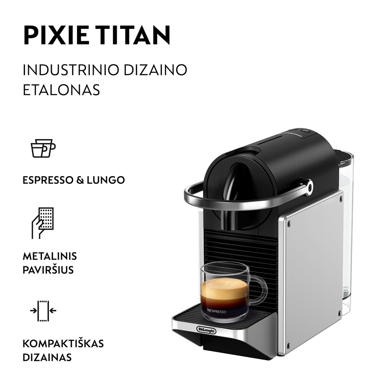 Kapsulas kafijas automāts Nespresso EN127.S. sudraba/melna