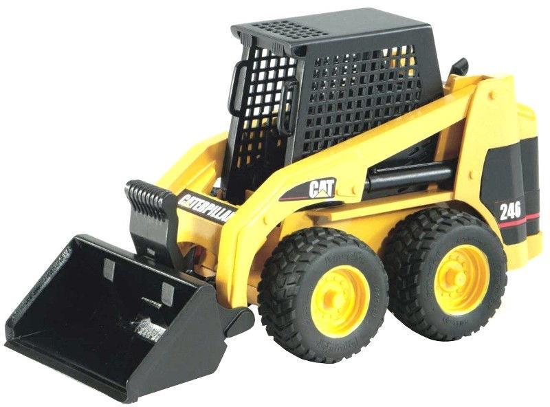 TOY SKID STEER LOADER CAT BRUDER 2481