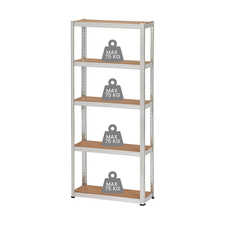 STORAGE SHELF 4IQ. 30X75X172CM 75KG