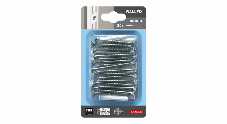 SCREWS WALLFIX 20PCS ZINC PLATED