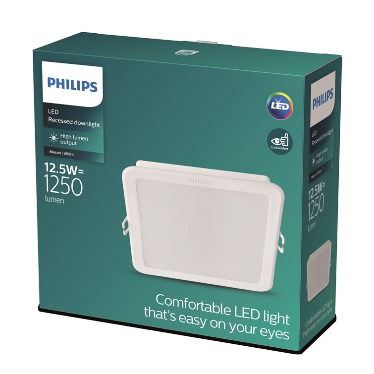 Iebūvēta lampa Philips MESON. 12.5W. 3000°K. LED. balta