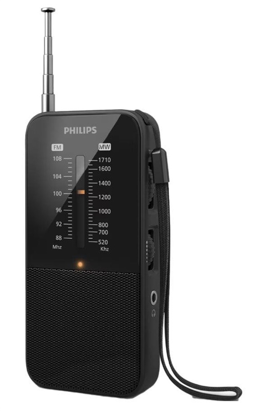 Radio uztvērējs Philips TAR1509/00. melna