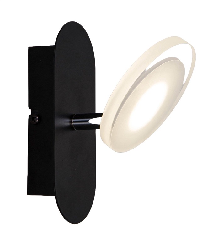 SPOT LED LIGHT PLATE 4W 3000K BLACK