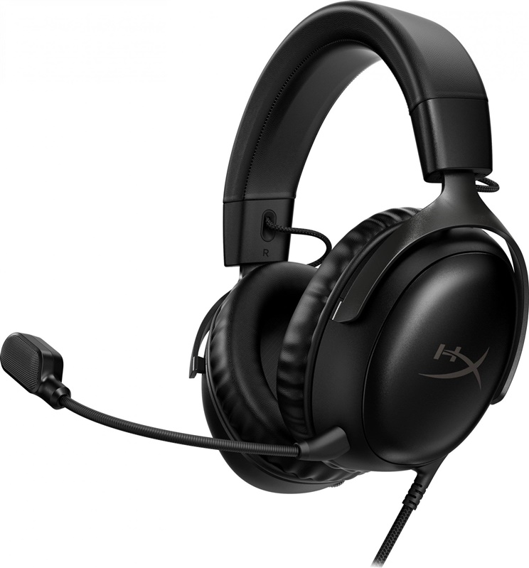 Vadu spēļu austiņas HyperX Cloud III. melna