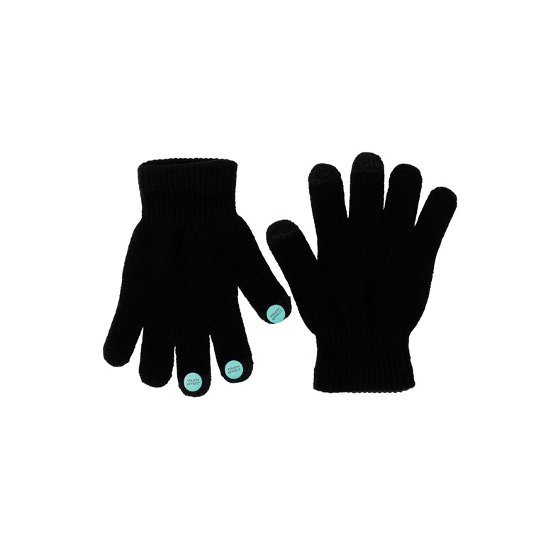 MEN TOUCH SCREEN GLOVES BLACK