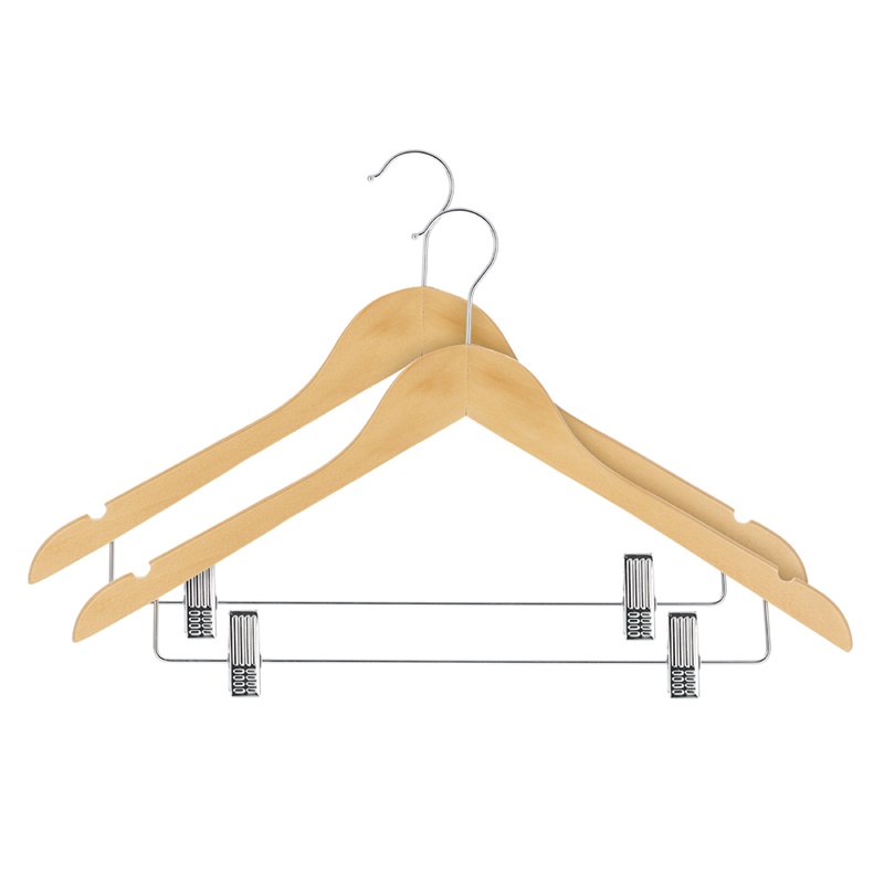 WOODEN HANGER LSN015-A NATURAL 2 PCS