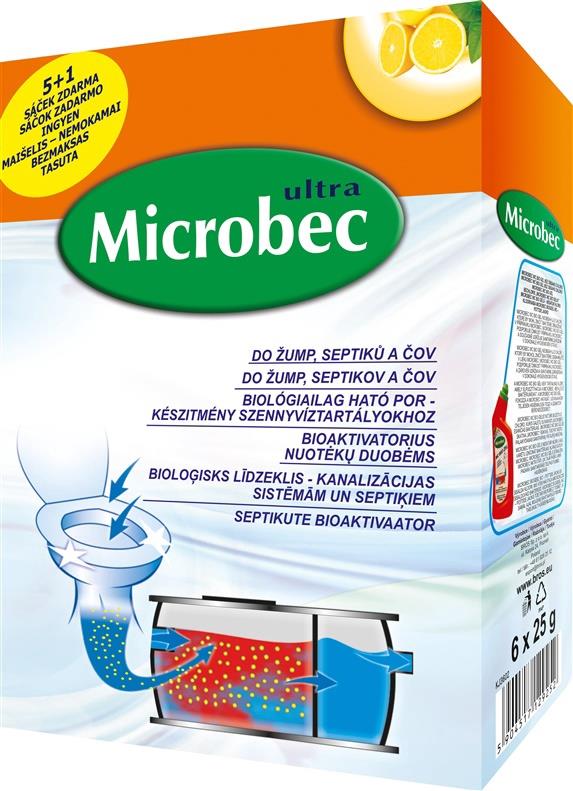 Bioaktivators notekūdeņu tvertnēm Bros Microbec. 0.15 l