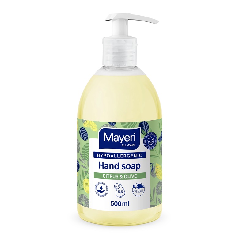 HAND SOAP HYPOALLE CITR/OLIV MAYERI 0.5L