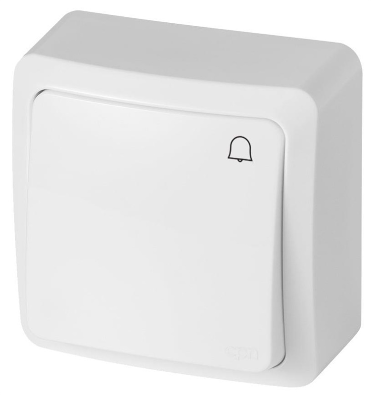 PUSH BELL SWITCH WHITE