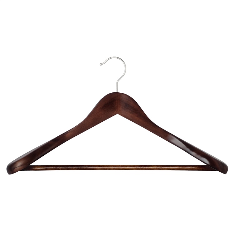 WOODEN COAT HANGER LSD001 DARK WOOD