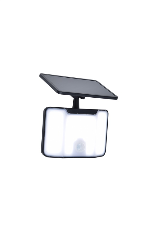 SOLAR LED WALL LIGHT KOMBO 5000K BLACK