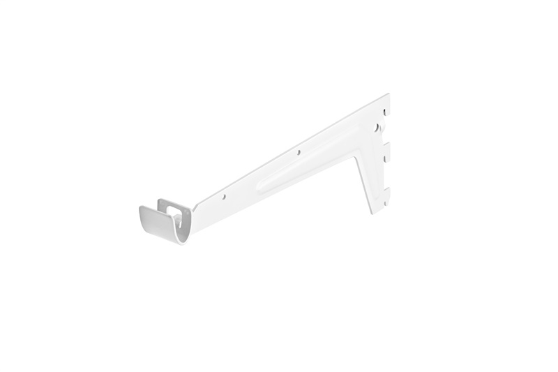 BRACKET CLOTHES RAIL 250 MM WHITE