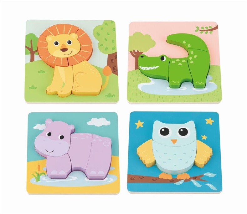 WOODEN GAME CHUNKY ANIMAL PUZZLE