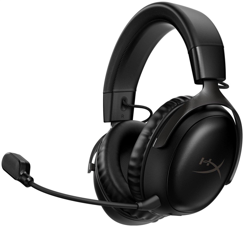 Bezvadu spēļu austiņas HyperX Cloud III. melna