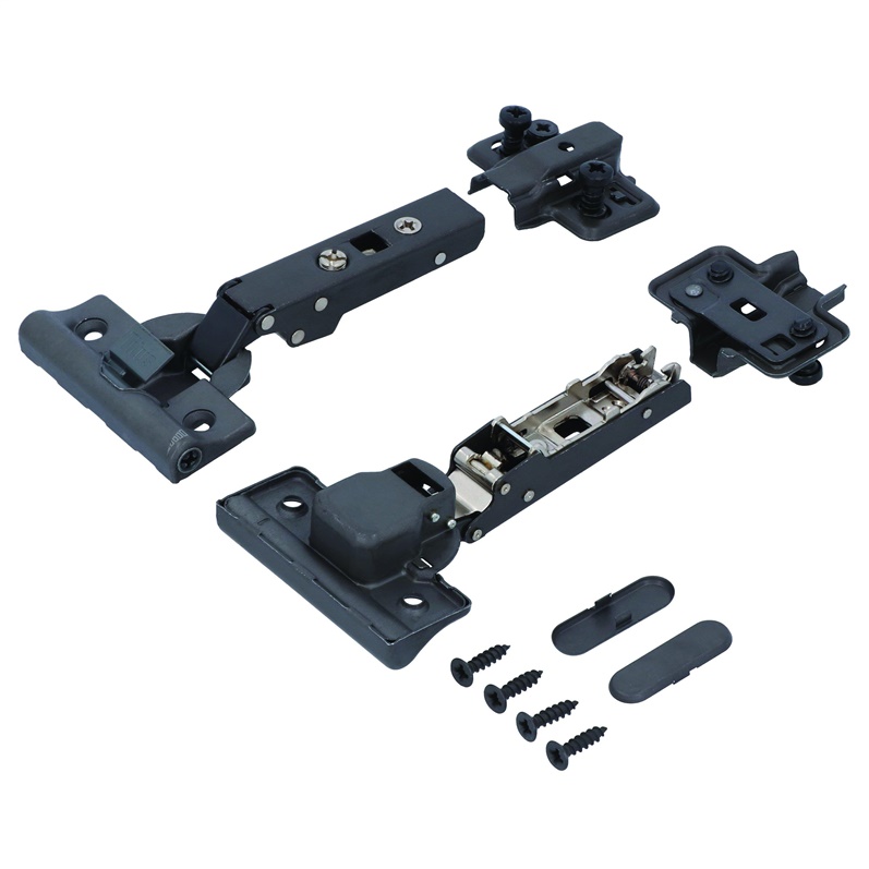 HINGE SET 35 MM 110 FULL OVERLAY BLACK