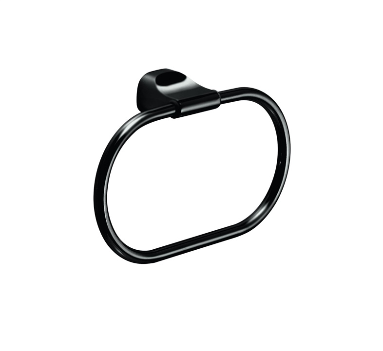 AMALFI TOWEL HOLDER RING MATT BLACK