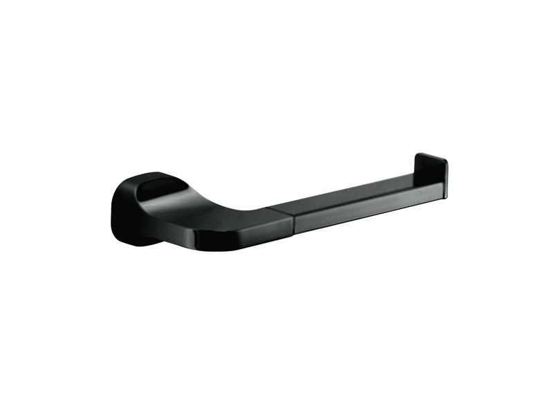 AMALFI TOILET PAPER HOLDER MATT BLACK