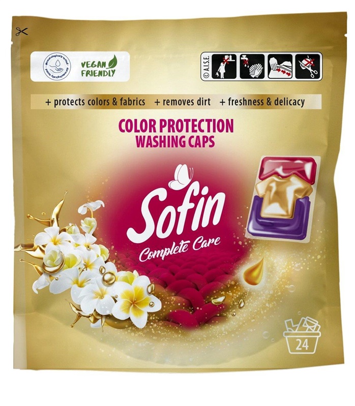 CAPS WASH SOFINCARE/COLORPROTECTIO 24PCS