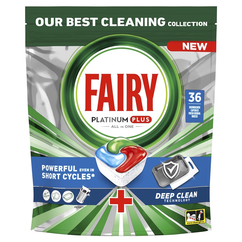 CAPS DISHW FAIRY PLATPLUSDEEPCLEAN 36PCE