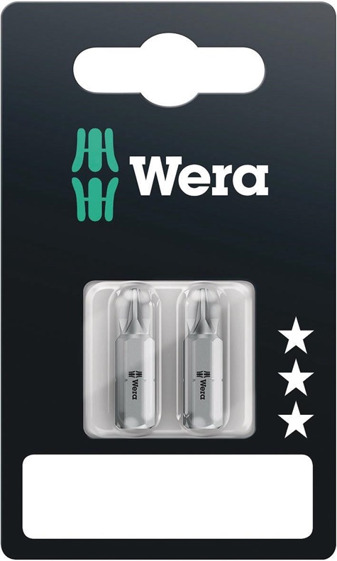 SCREWDRIVER BITS WERA 2 PCS PZ2X25MM