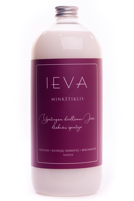 Skalbinių minkštiklis Ieva. skystas. 1 l