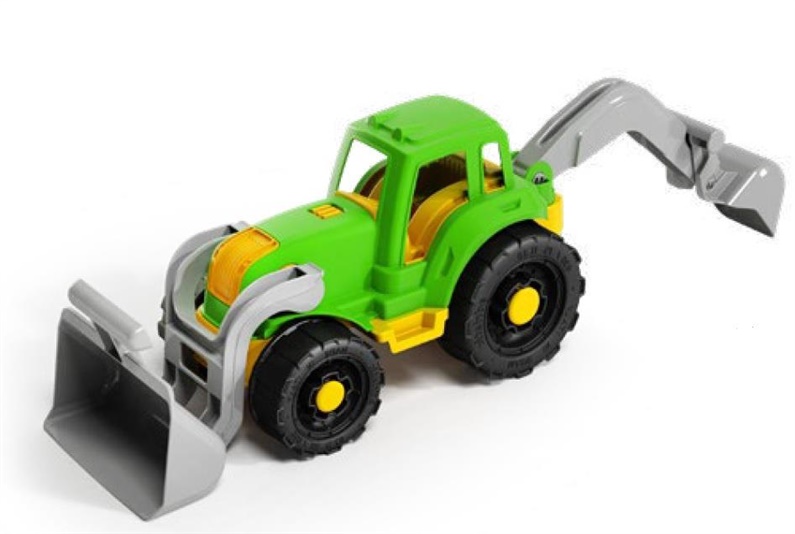 EARTHMOVING TRACTOR WITH BUCKET