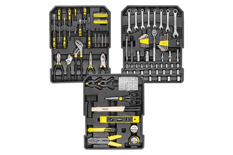 TOOL SET WITH SUITCASE WMC TOOLS 186PCS