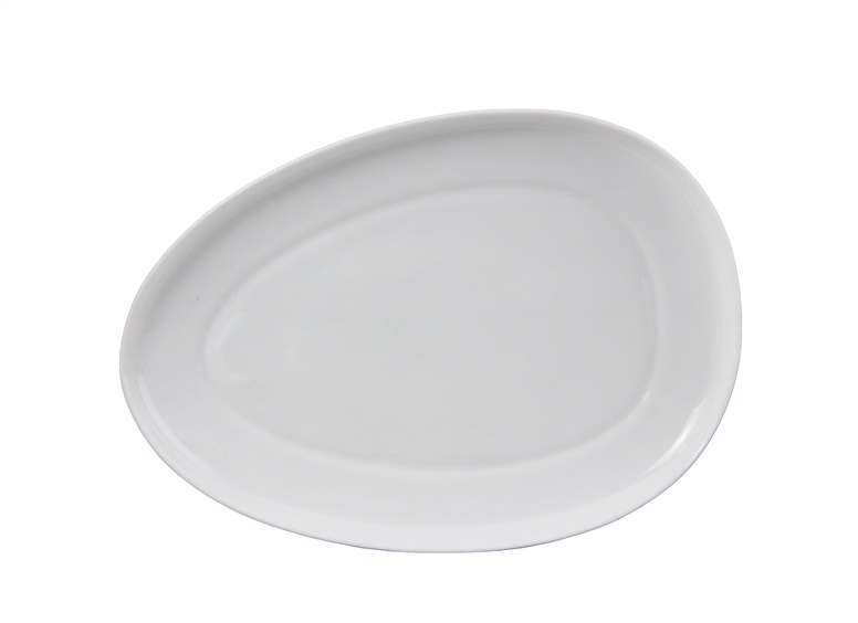 PLATE OVAL 33CM WHITE