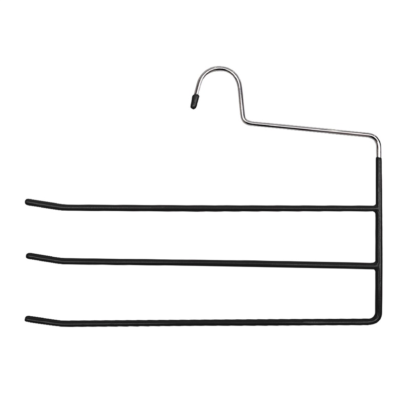 PVC DIPPED PANT HANGER LS16BTF BLACK