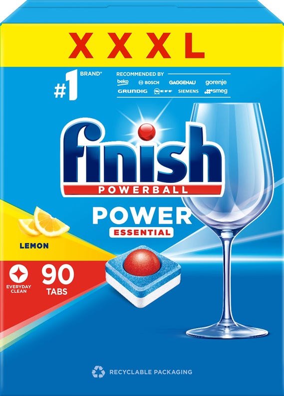 Tabletes trauku mazgājam maš Finish Power Essential. 90 gab.