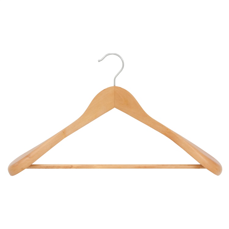 WOODEN COAT HANGER LSD001 NATURAL