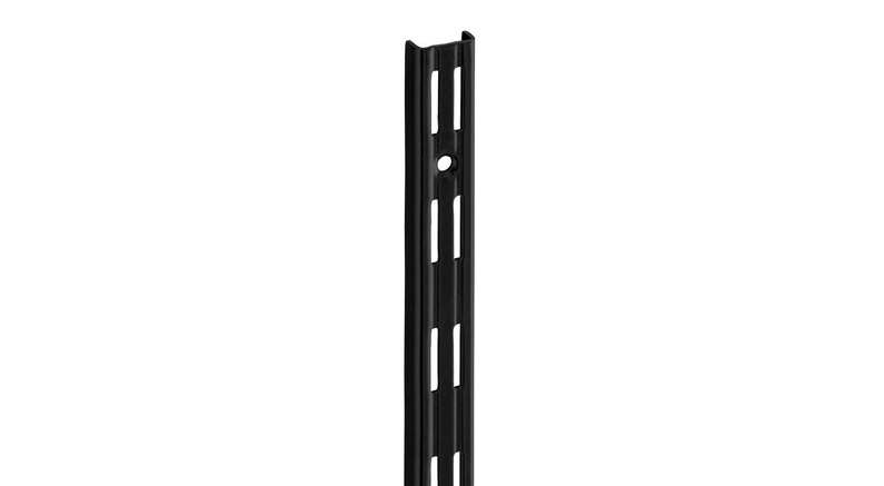 WALL UPRIGHT. DOUBLE SLOT 1.995 MM BLACK