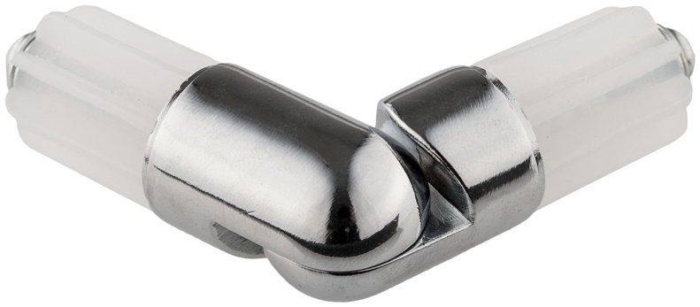 CURTAIN ROD CORNER CONECTOR D19 CHROME